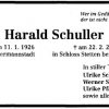 Schuller Harald 1926-2004 Todesanzeige